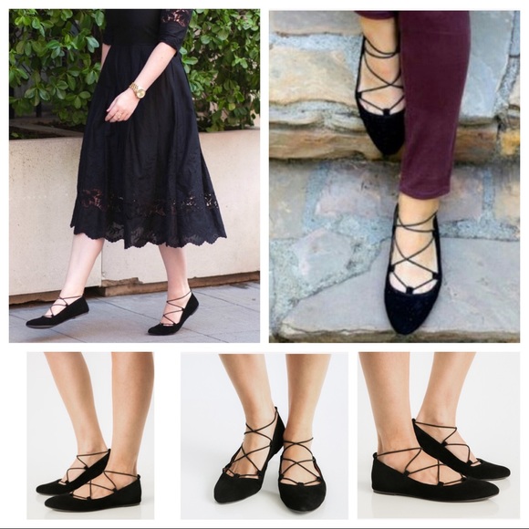 LUCKY BRAND LP-Eaviee Ballerina Flats Blck Leather - Picture 7 of 7